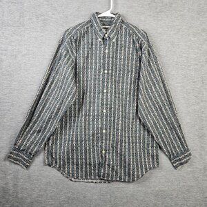 Banana Republic Vintage Button Up Cotton Long Sleeve Dress Shirt Men's Size L